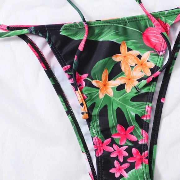 3-PC Tropical Bikini Set - Picture 4 of 5